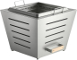 Preview: Grill Welten Raucharme Feuerschale (Firepit) aus Edelstahl – Stainless Steel