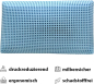 Preview: MAPE Duftkissen Nackenstützkissen viscoelastischer Thermo-Soft-Schaum mit 100% Baumwollbezug (Eukalyptus, 73 x 43 x 13,8 cm)