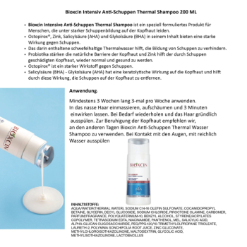Preview: Bioxcin Anti-Schuppen Intensive Thermal Shampoo 200 ml