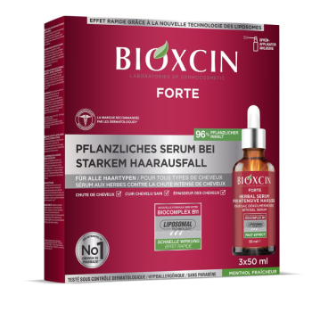 Preview: Bioxcin Forte Set für intensiven Haarausfall 300 ml Shampoo + 3x 50ml Serum