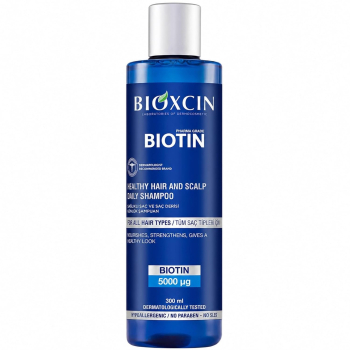 Bioxcin Biotin Shampoo for All Hair Types - 300 ml