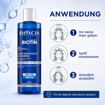 Preview: Bioxcin Biotin Shampoo for All Hair Types - 300 ml