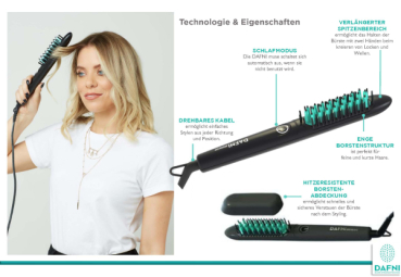 Preview: DH1.3M DAFNI Muse - Haarstyling- und Glättungsbürste