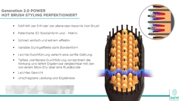 Preview: DH1.4P DAFNI Power - Haarglättungsbürste