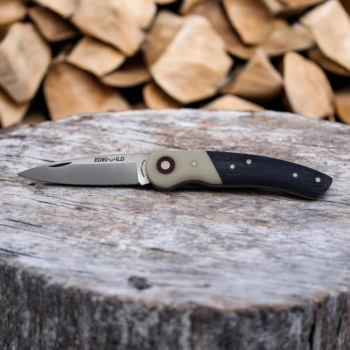 Edelwild Jagd/- Taschenmesser Python (blau/weiß)