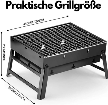 Preview: IMEX tragbarer Mini BBQ Grill