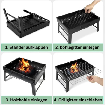 Preview: IMEX tragbarer Mini BBQ Grill