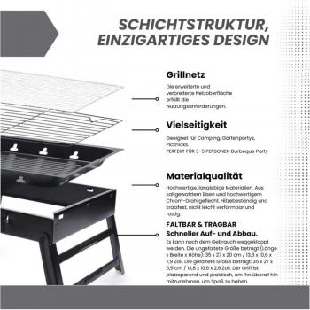 IMEX tragbarer Mini BBQ Grill