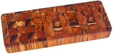 Teak Servierbrett, Schneidebrett mit Griffaussparungen, rechteckig (TH315)