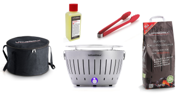 Starter-Set LotusGrill Classic Silber Metallic, 5-tlg.