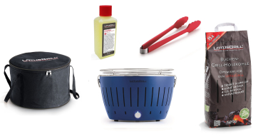 Starter-Set LotusGrill Classic Tiefblau, 5-tlg.