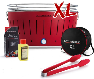 Starter-Set LotusGrill XL Feuerrot, 5-tlg.
