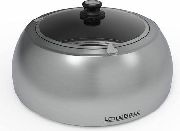 LotusGrill Grillhaube Edelstahl Classic DK-SG-34 integrierter Thermometer