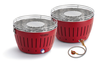 Preview: LotusGrill Hybrid Classic Feuerrot