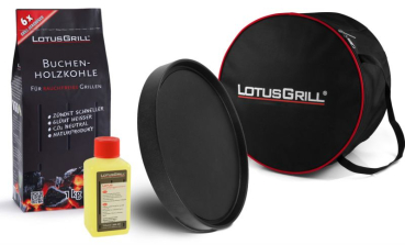Preview: Asia-Set LotusGrill Classic Feuerrot, 5-tlg.