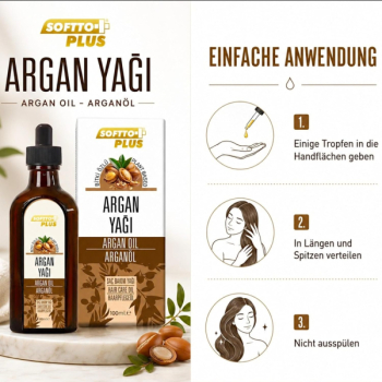 Preview: Softto Plus Argan-Haarpflegeöl, 100 ml