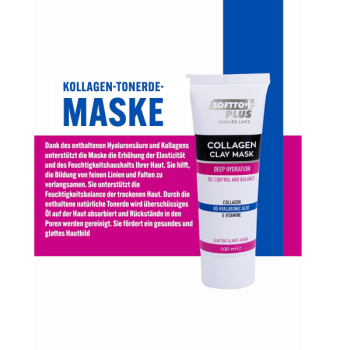 Preview: Softto Plus Collagen Clay Mask Deep Hydration - 100 ml