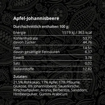 Preview: Takamanda Kakao Apfel-Johannisbeere Pearls 60 g