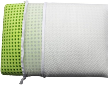 MAPE Nackenstützkissen viscoelastischer Thermo-Soft-Schaum 100% Baumwollbezug. geruchlos (Camping, 50 x 35 x 13,8 cm)