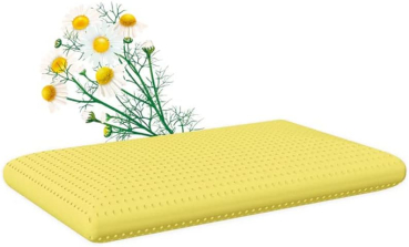 MAPE Duftkissen Nackenstützkissen viscoelastischer Thermo-Soft-Schaum mit 100% Baumwollbezug (Kamille, 73 x 43 x 13,8 cm)