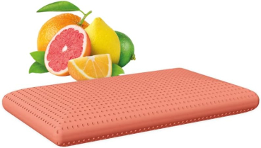 MAPE Duftkissen Nackenstützkissen viscoelastischer Thermo-Soft-Schaum mit 100% Baumwollbezug (Zitrus, 73 x 43 x 13,8 cm)