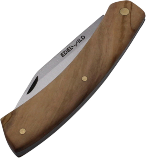 Edelwild Jagd/- Taschenmesser Anaconda aus Chirurgiestahl (Olivenholz)