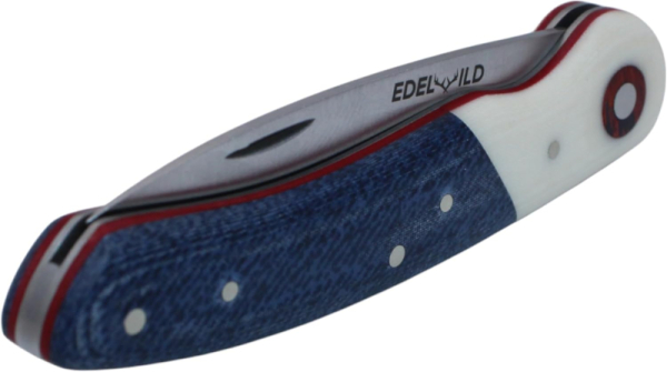 Edelwild Jagd/- Taschenmesser Python (blau/weiß)