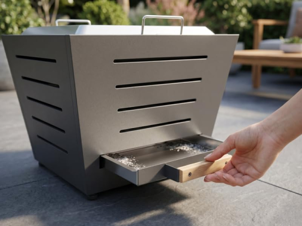 Grill Welten Raucharme Feuerschale (Firepit) aus Edelstahl – Stainless Steel