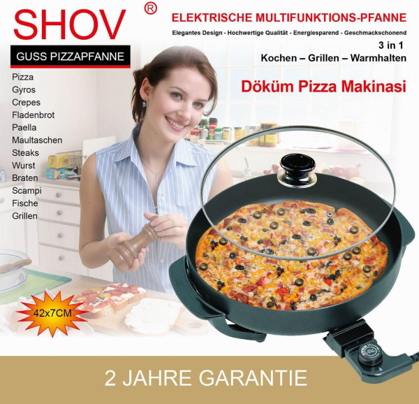 MULTIPFANNE / PIZZAPFANNE ELEKTRO GUSS