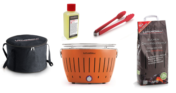 Starter-Set LotusGrill Small Mandarinenorange, 5-tlg.