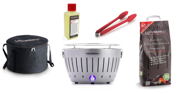 Starter-Set LotusGrill Classic Silber Metallic, 5-tlg.