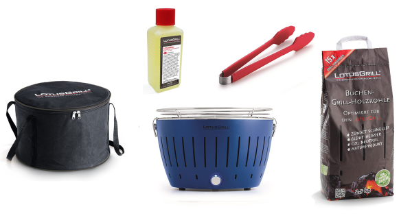 Starter-Set LotusGrill Classic Tiefblau, 5-tlg.