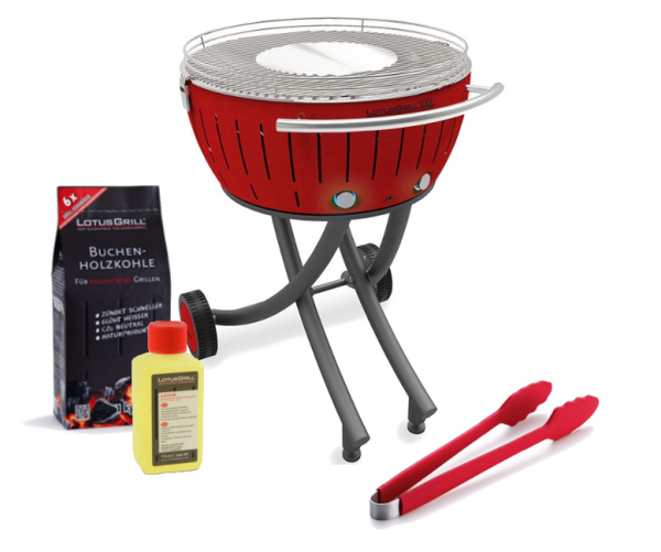 Starter set, LotusGrill XXL Fire Red, 5 pcs.