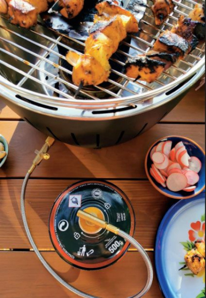 LotusGrill Hybrid Classic Feuerrot