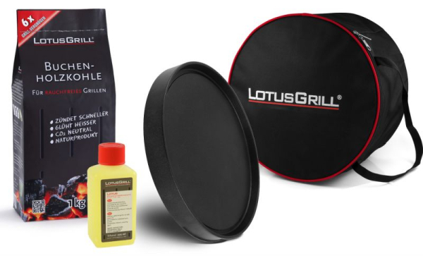 Asia-Set LotusGrill Classic Feuerrot, 5-tlg.