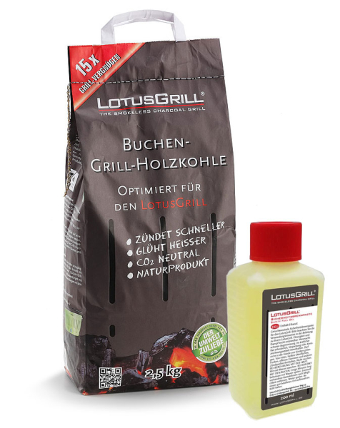 Starter-Set LotusGrill Classic Feuerrot, 5-tlg.