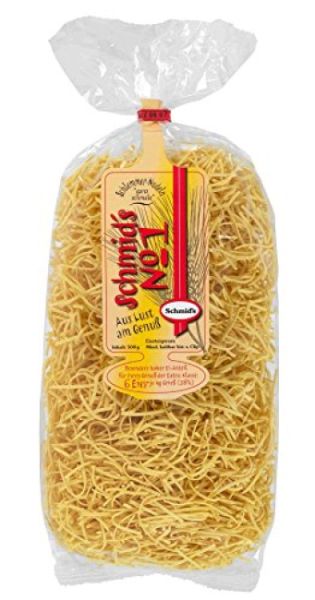 Schmid`s No.1 Bandnudeln "ganz schmale" (2mm) 500g