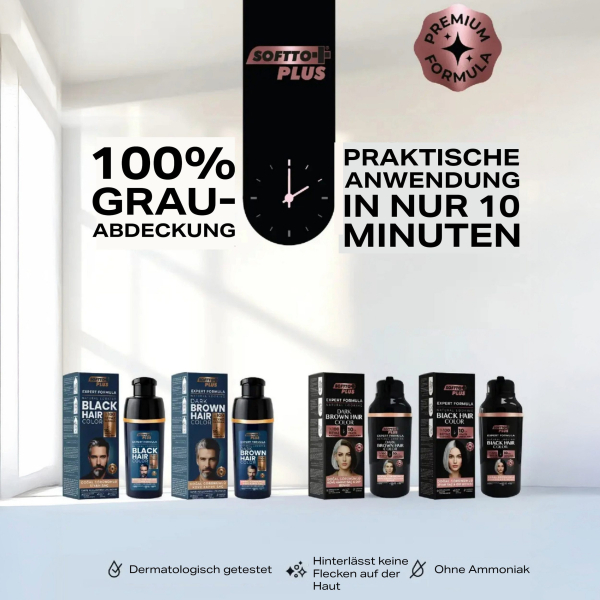 Softto Plus Expert Formular Hair Color Black -men- 400 ml