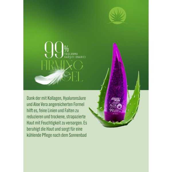 Softto Plus Aloe Vera Firming Gel Collagen & Hyaluronic Acid - 250 ml