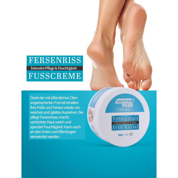 Softto Plus Fußcreme intenisve Pflege - 100 ml