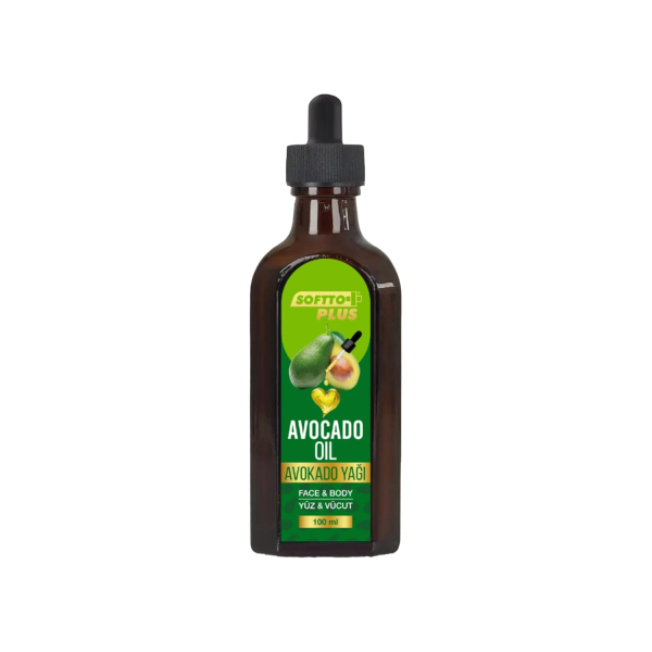 Softto Plus Avocado-Hautpflegeöl für Gesicht und Körper, 100 ml
