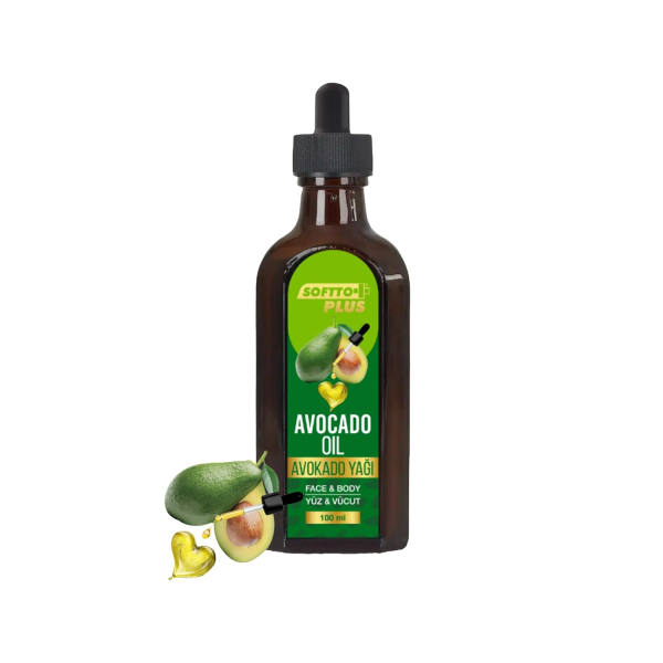 Softto Plus Avocado-Hautpflegeöl für Gesicht und Körper, 100 ml