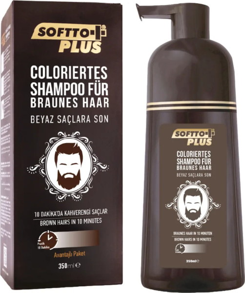 Softto Plus Braun-Haar Shampoo 350ml