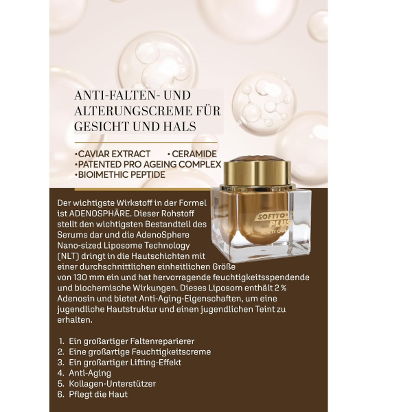 Softto Plus 360° Pro-Ageing Face & Neck Cream - 50 ml