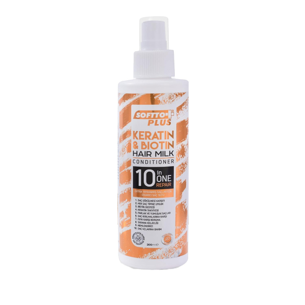 Softto Plus 10in1 Keratin & Biotin Conditioner Hair Milk - 200 ml