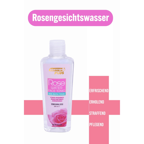 Softto Plus Rose Water Face Tonic - 200 ml