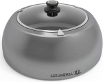 LotusGrill Grillhaube mit Glas (neu!) Edelstahl XL DK-SG-435 + Thermometer